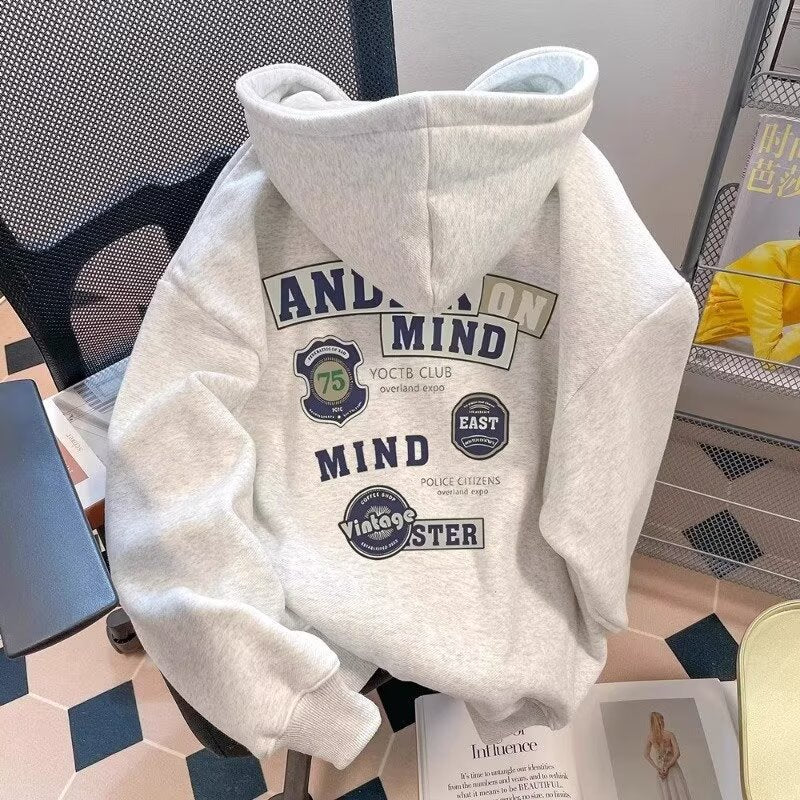 Men's Oversized Fleece Zip Hoodie