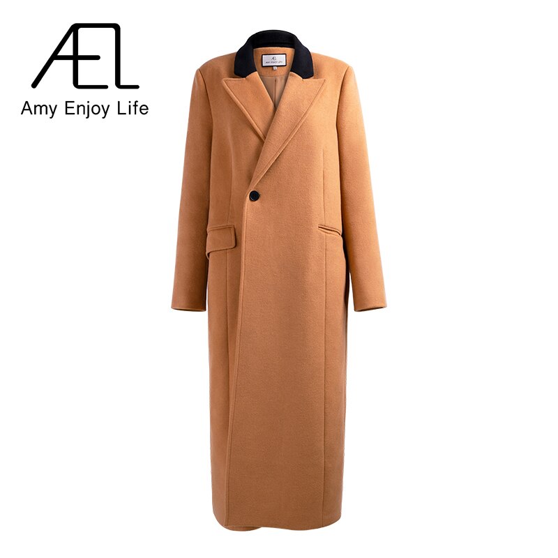 Women’s High-Count Australian Wool Winter Overcoat – Thickened Warm Wool Coat
