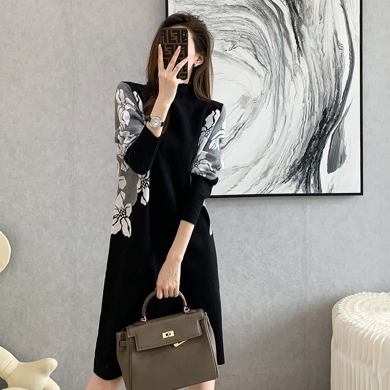 Women’s Long-Sleeve Loose-Fit Dress – Casual Relaxed Dress