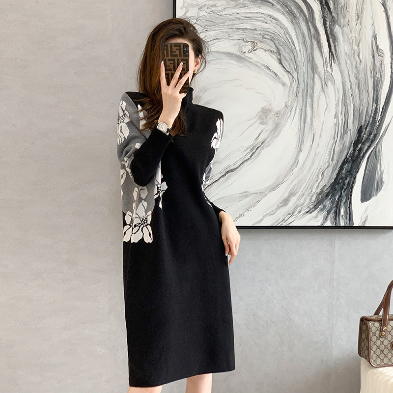 Women’s Long-Sleeve Loose-Fit Dress – Casual Relaxed Dress