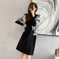 Women’s Long-Sleeve Loose-Fit Dress – Casual Relaxed Dress