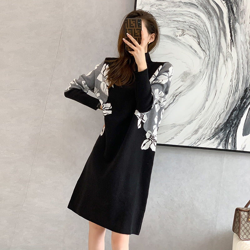 Women’s Long-Sleeve Loose-Fit Dress – Casual Relaxed Dress