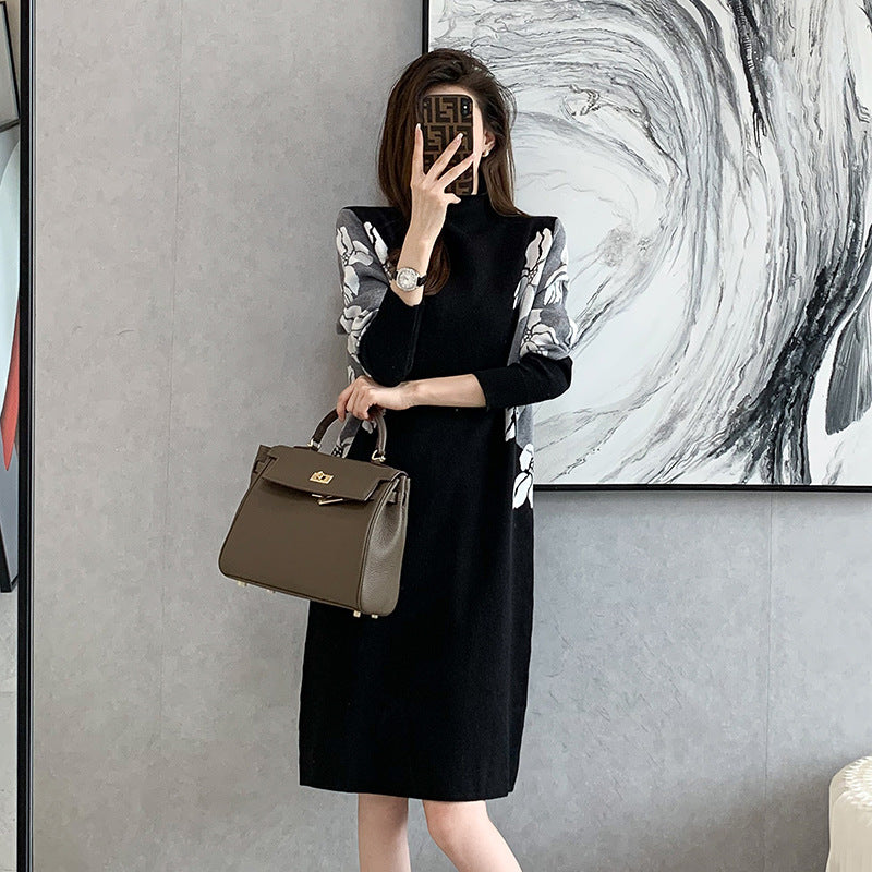 Women’s Long-Sleeve Loose-Fit Dress – Casual Relaxed Dress