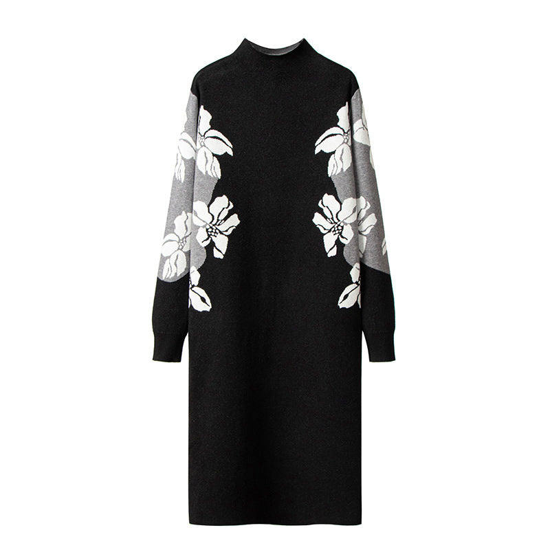 Women’s Long-Sleeve Loose-Fit Dress – Casual Relaxed Dress