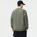 Men’s Long-Sleeve Cotton Crewneck Pullover Sweater