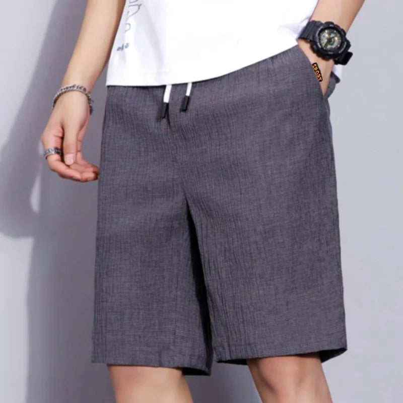 Men’s Summer Casual Shorts – Solid Straight-Leg Sport & Beach Shorts