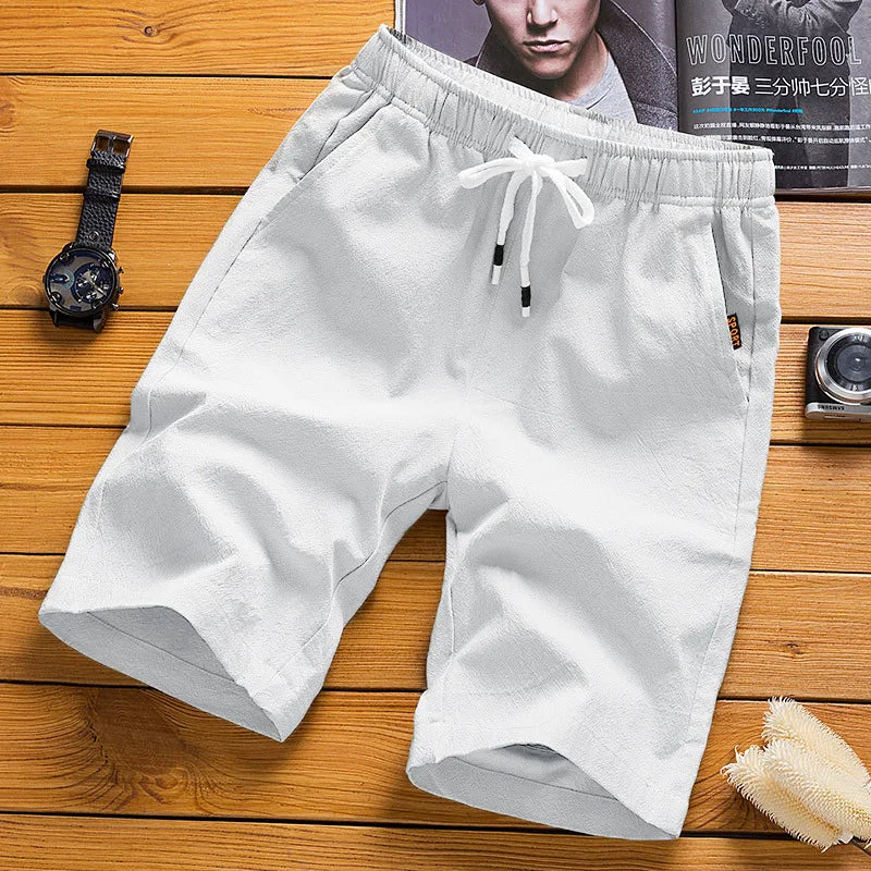 Men’s Summer Casual Shorts – Solid Straight-Leg Sport & Beach Shorts