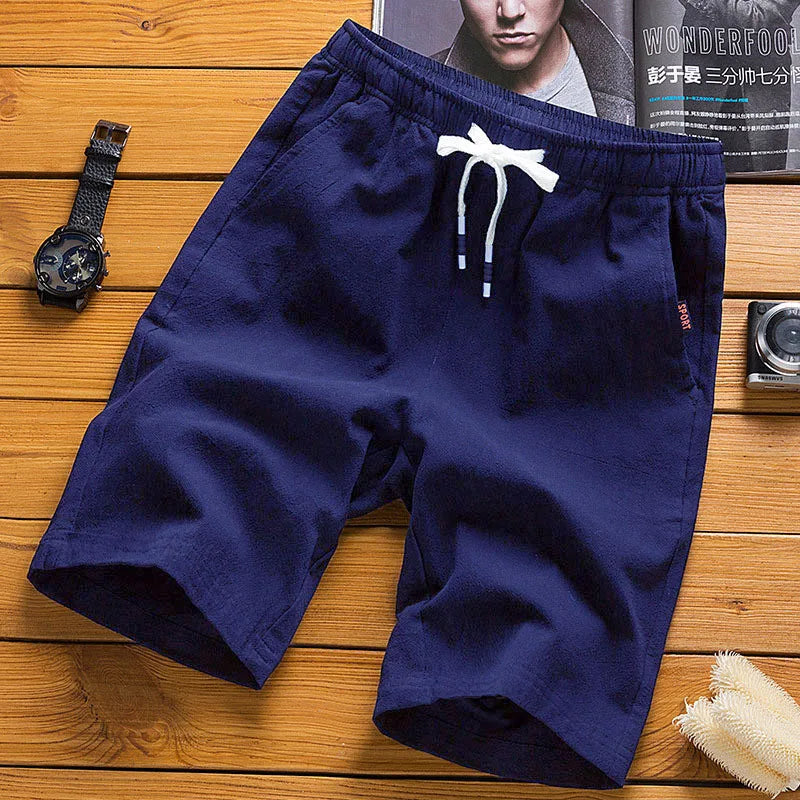 Men’s Summer Casual Shorts – Solid Straight-Leg Sport & Beach Shorts
