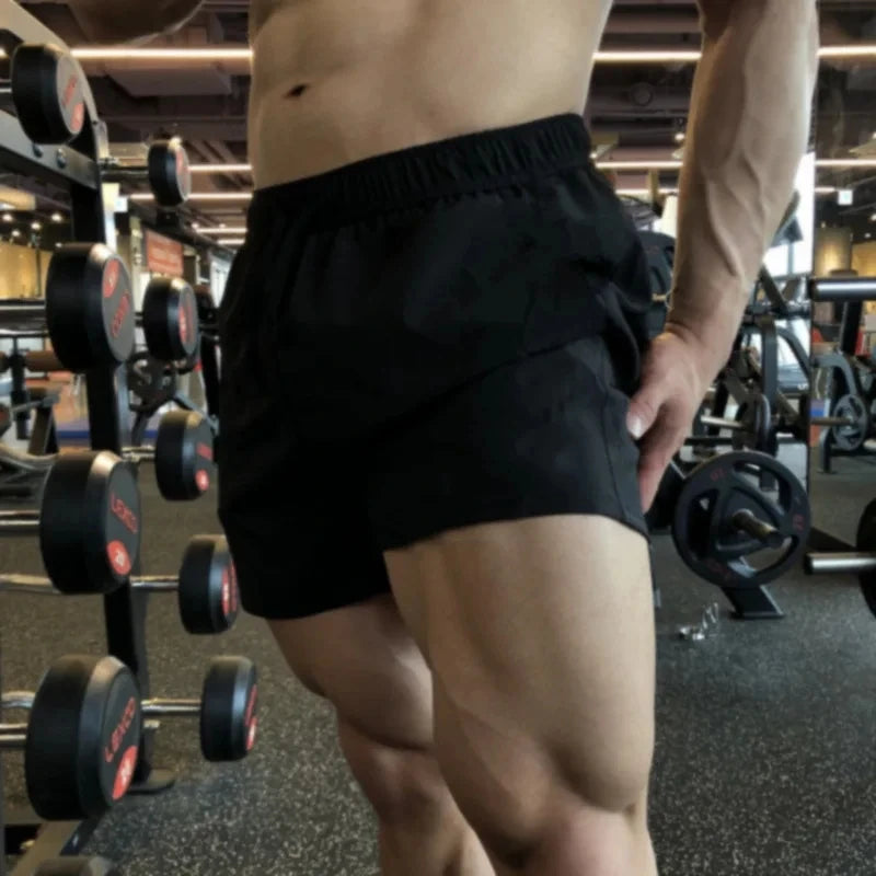 Men’s Summer Casual Shorts – Solid Straight-Leg Sport & Beach Shorts