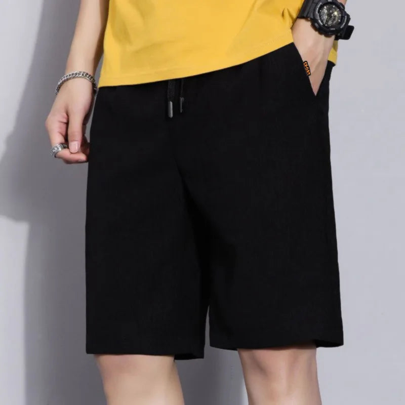 Men’s Summer Casual Shorts – Solid Straight-Leg Sport & Beach Shorts