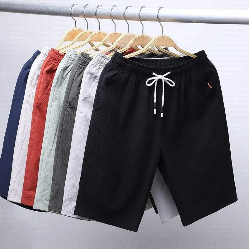 Men’s Summer Casual Shorts – Solid Straight-Leg Sport & Beach Shorts