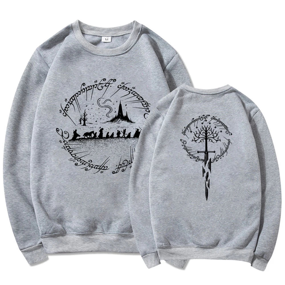 Second Breakfast Graphic Sweatshirt – Vintage-Inspired Unisex Long-Sleeve Pullover