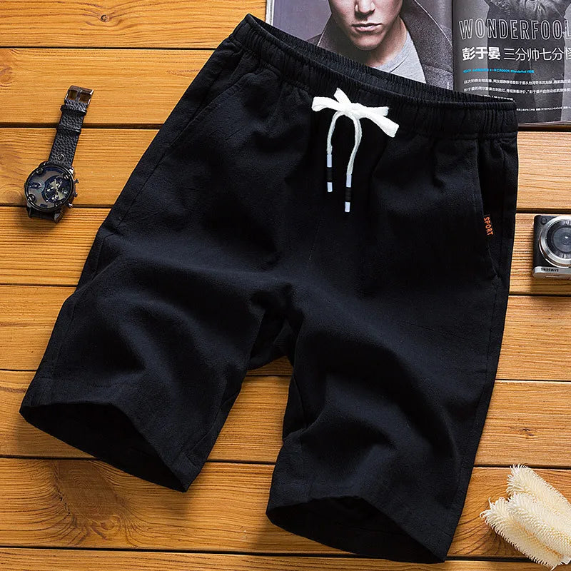 Men’s Summer Casual Shorts – Solid Straight-Leg Sport & Beach Shorts